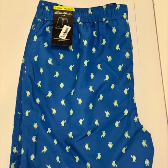 Eddie Bauer NWT Mens Sasquatch Big Foot 7" Inseam Volley Swim Trunk XXL 44-46 - Picture 2 of 6